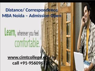 Distance Correspondence MBA Noida Admission Open.pptx