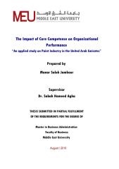 the impact of core competence on organizational performance.pdf