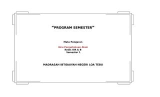 PROGRAM SEMESTER Kelas 4.doc