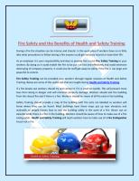 Fire Safety and the Benefits of Health and Safety Training.pdf