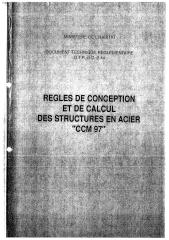 DTR B C 2 44 (CCM97) Règles de conception et de calcul des structures en Acier.pdf