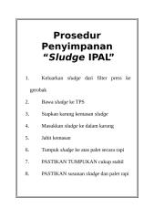 SOP Penyimpanan Sludge IPAL.doc